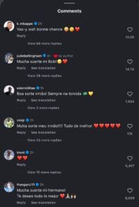 تعليقات لاعبين  ريال مدريد 