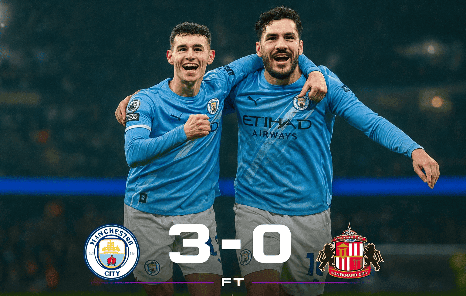 مانشستر سيتي يفوز على سندرلاند