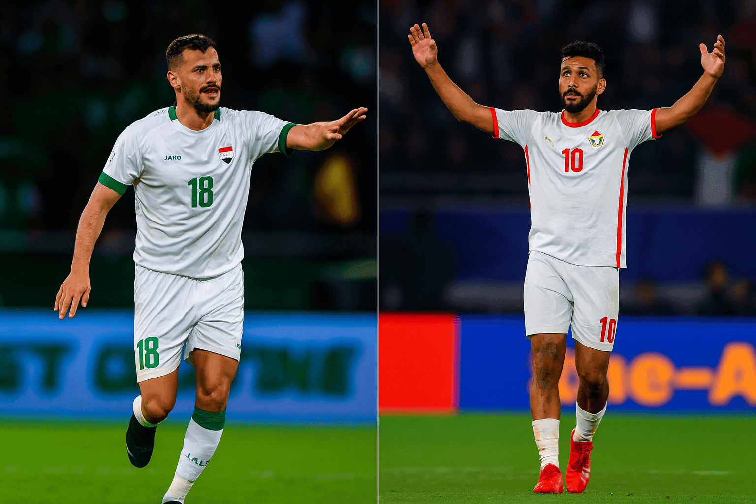 مباراة الاردن والعراق