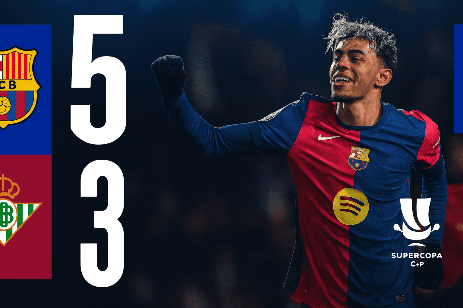 برشلونة ينتصر على ريال بيتيس ، لامين يامال