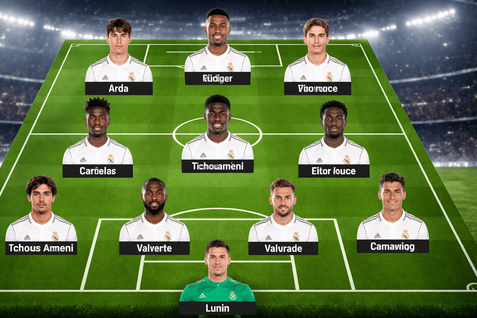 تشكيلة ريال مدريد