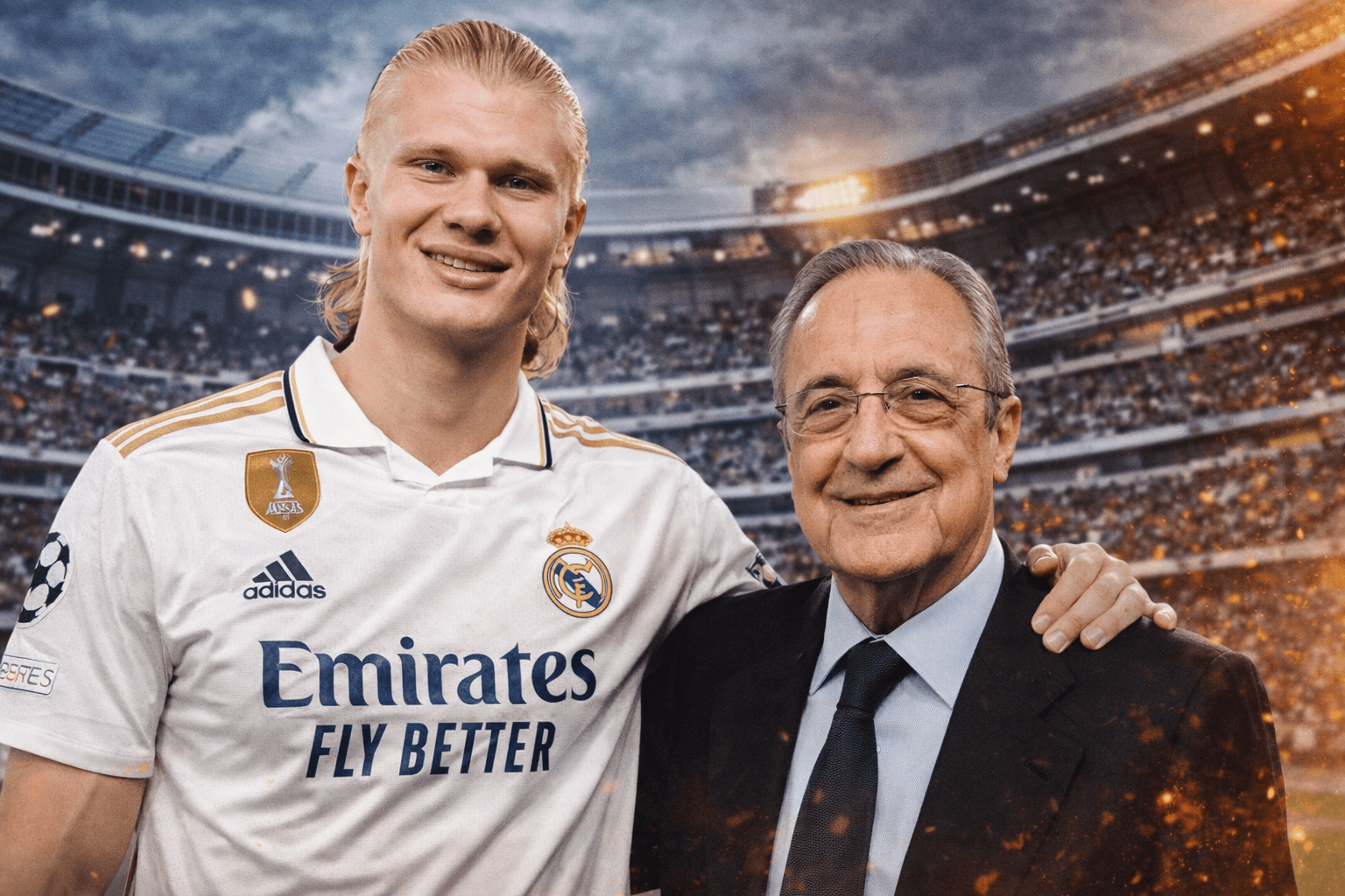 اخبار انتقالات ريال مدريد بيريز يحلم بضم هالاند لريال مدريد.. !! 1 هالاند لريال مدريد